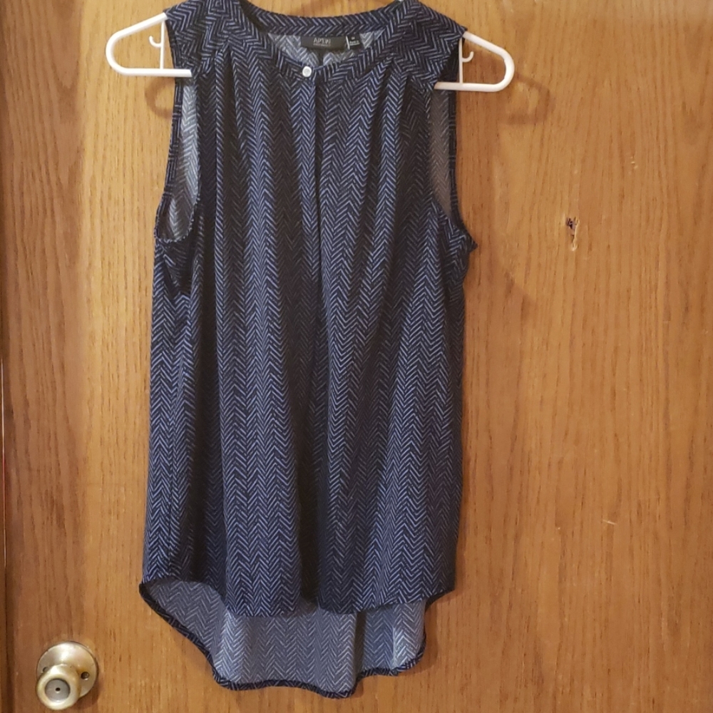 Apt. 9, Button up, sleeveless shirt